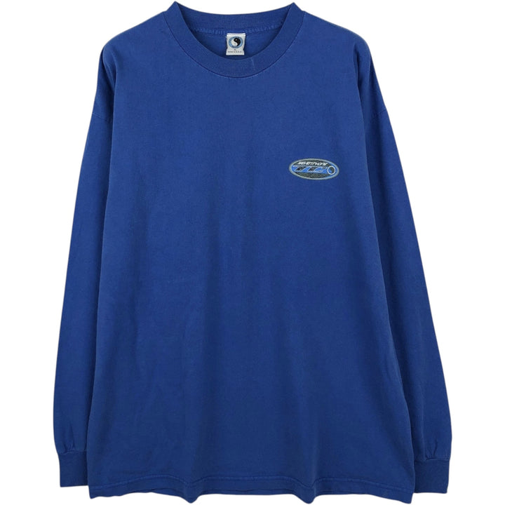90'S T&C Surf Designs Long-Sleeve T-Shirt, Made in USA, Men's XL equivalent. cotton blue type Vintage Second Hand