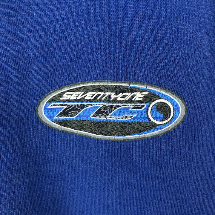 90'S T&C Surf Designs Long-Sleeve T-Shirt, Made in USA, Men's XL equivalent. cotton blue type Vintage Second Hand