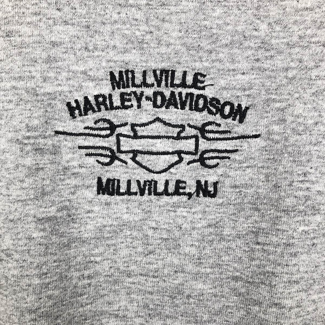 Harley-Davidson Motorcycle Long Sleeve T-Shirt, Men's Size L unclear gray type Vintage Second Hand