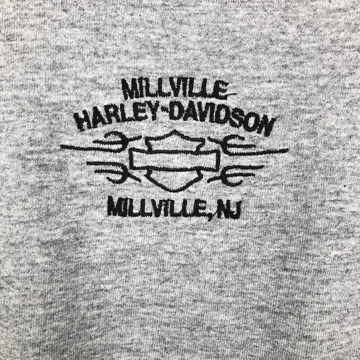 Harley-Davidson Motorcycle Long Sleeve T-Shirt, Men's Size L unclear gray type Vintage Second Hand