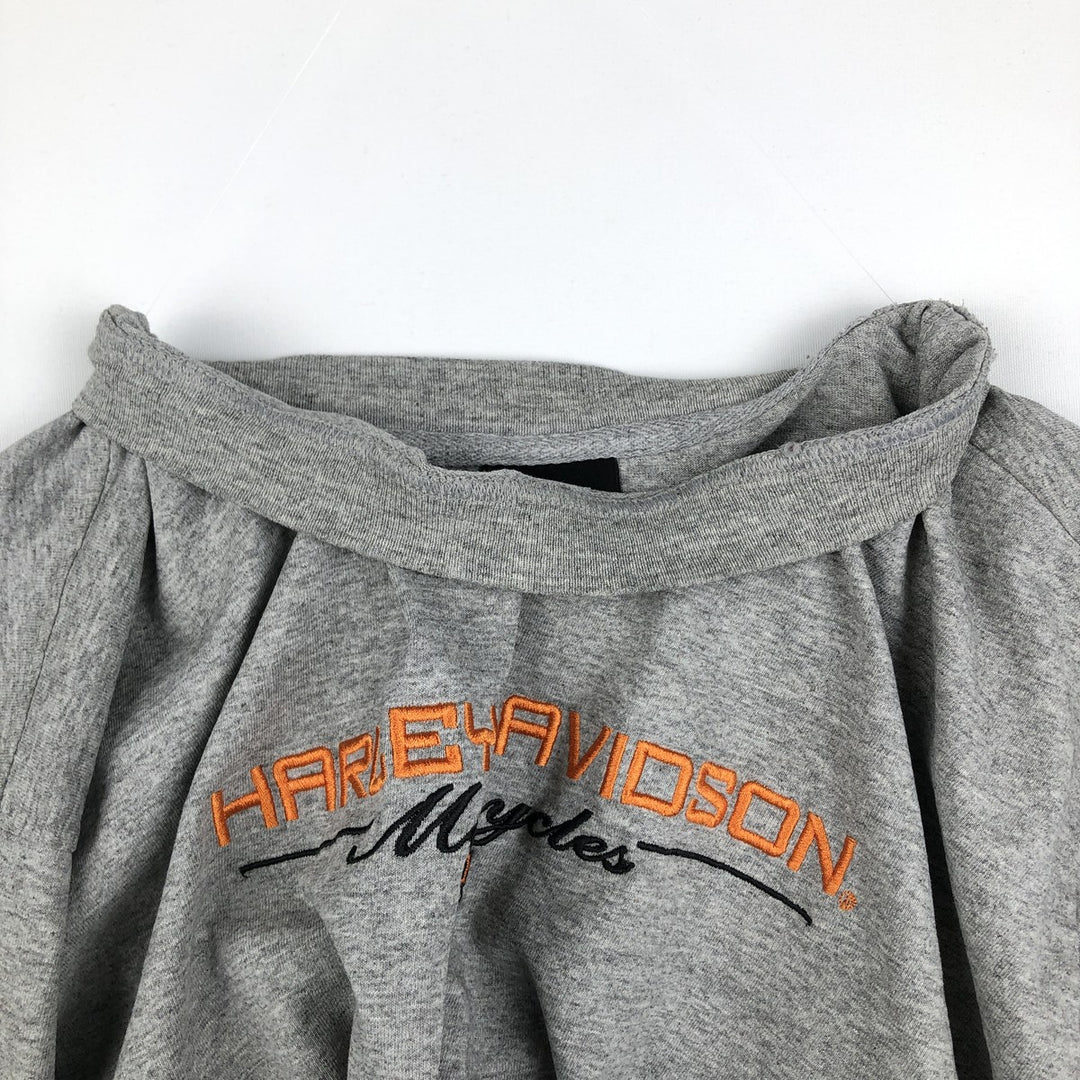 Harley-Davidson Motorcycle Long Sleeve T-Shirt, Men's Size L unclear gray type Vintage Second Hand