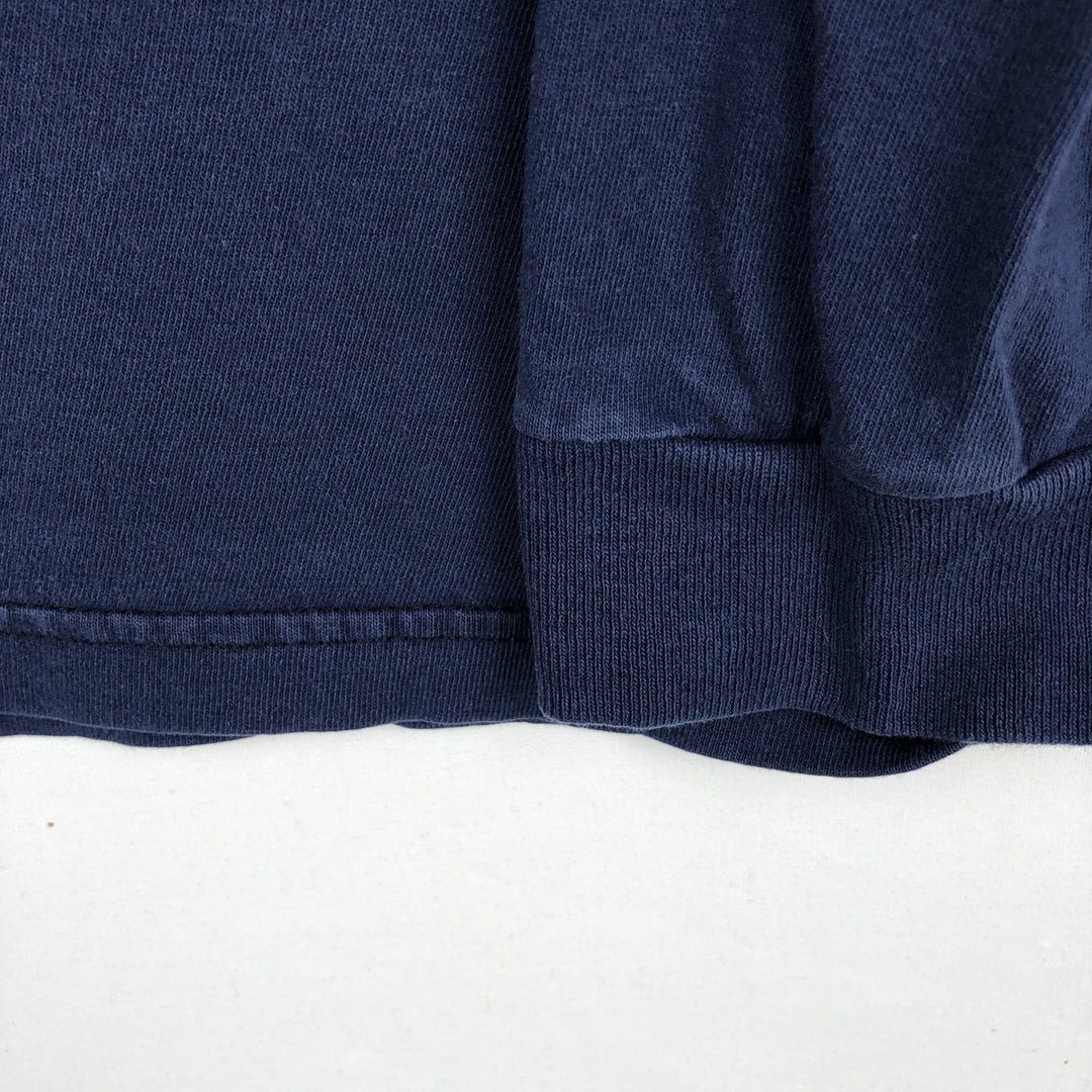 90'S Adidas Foot Locker Long-Sleeve T-Shirt, Made in USA, Men's XL equivalent, Vintage cotton navy blue type Vintage Second Hand