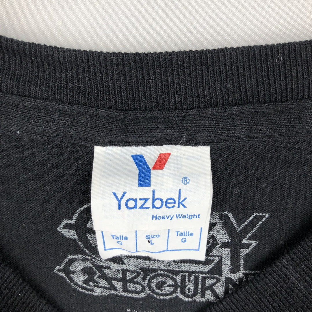 Yazbec Ozzy Osbourne Long-Sleeve Band T-Shirt (Men's Size L) cotton black type Vintage Second Hand