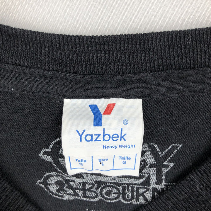 Yazbec Ozzy Osbourne Long-Sleeve Band T-Shirt (Men's Size L) cotton black type Vintage Second Hand