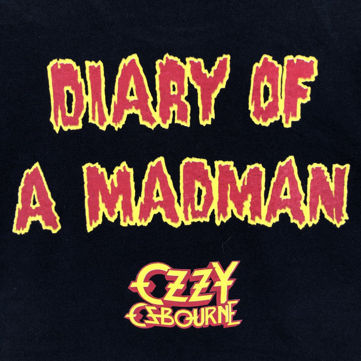 Yazbec Ozzy Osbourne Long-Sleeve Band T-Shirt (Men's Size L) cotton black type Vintage Second Hand