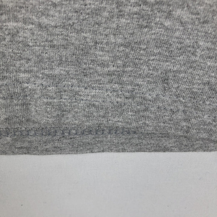 2000'S Gildan Fire Pattern Long-Sleeve T-Shirt (Men's Size L) cotton gray type Vintage Second Hand