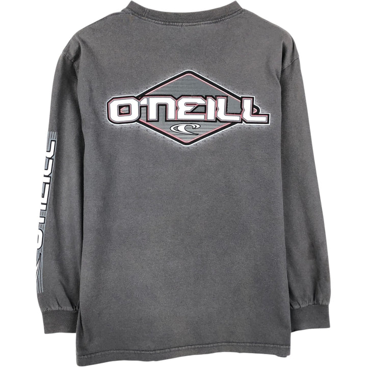 90s-00'S O'Neill surf skate long-sleeve t-shirt, men's size M equivalent. cotton gray type Vintage Second Hand