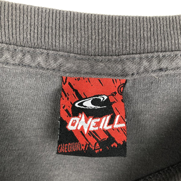 90s-00'S O'Neill surf skate long-sleeve t-shirt, men's size M equivalent. cotton gray type Vintage Second Hand