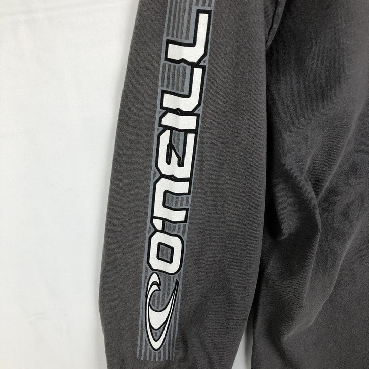 90s-00'S O'Neill surf skate long-sleeve t-shirt, men's size M equivalent. cotton gray type Vintage Second Hand