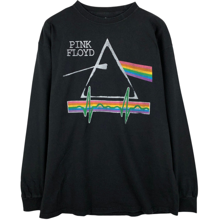PINK FLOYD Long-Sleeve Band T-Shirt (Men's XL equivalent) cotton black type Vintage Second Hand