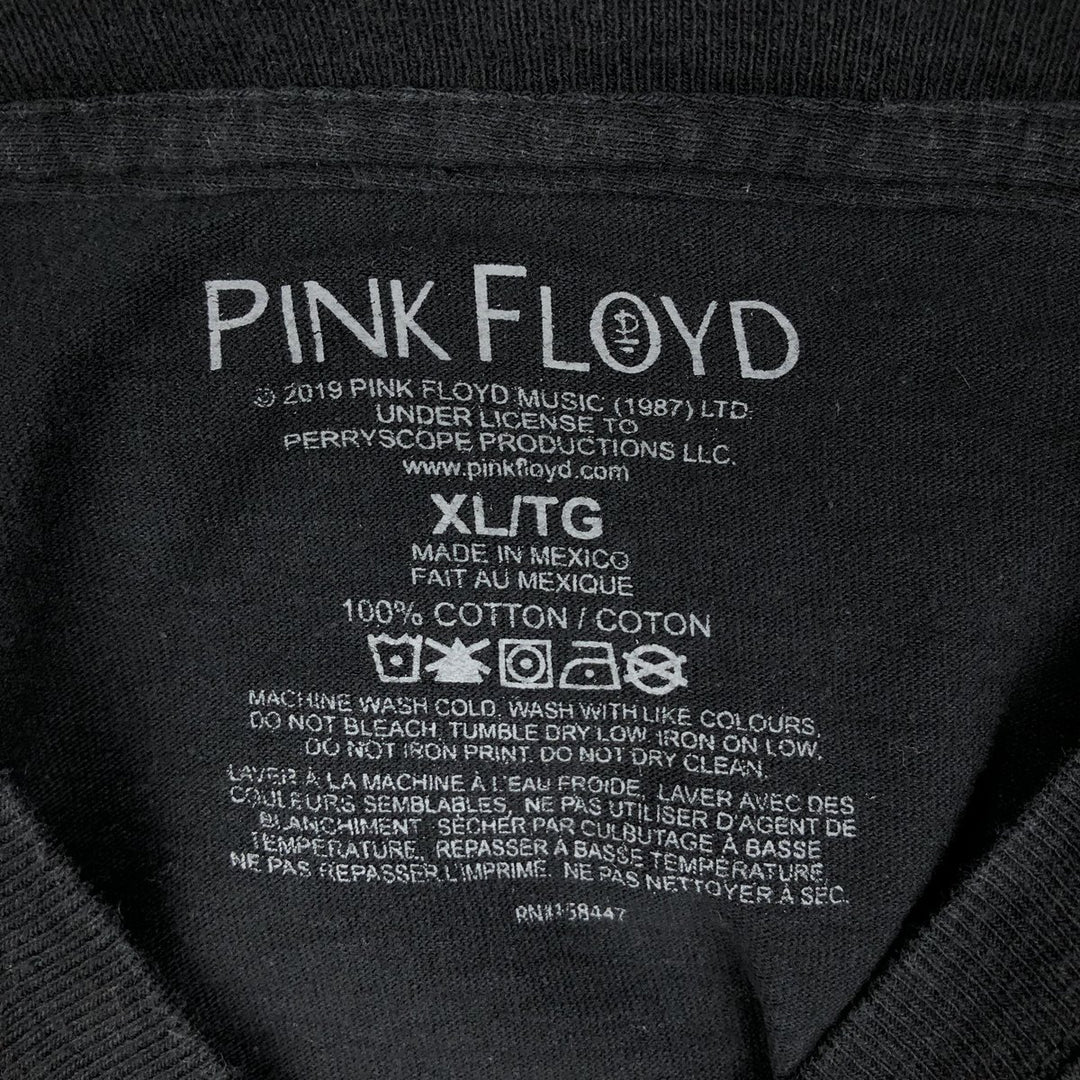 PINK FLOYD Long-Sleeve Band T-Shirt (Men's XL equivalent) cotton black type Vintage Second Hand