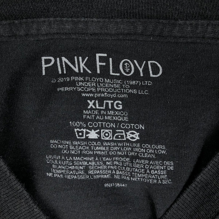 PINK FLOYD Long-Sleeve Band T-Shirt (Men's XL equivalent) cotton black type Vintage Second Hand