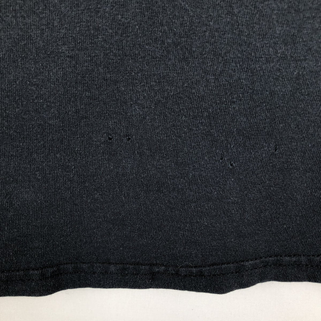 Gildan Fire Pattern Long-Sleeve T-Shirt (Men's XL equivalent) cotton black type Vintage Second Hand