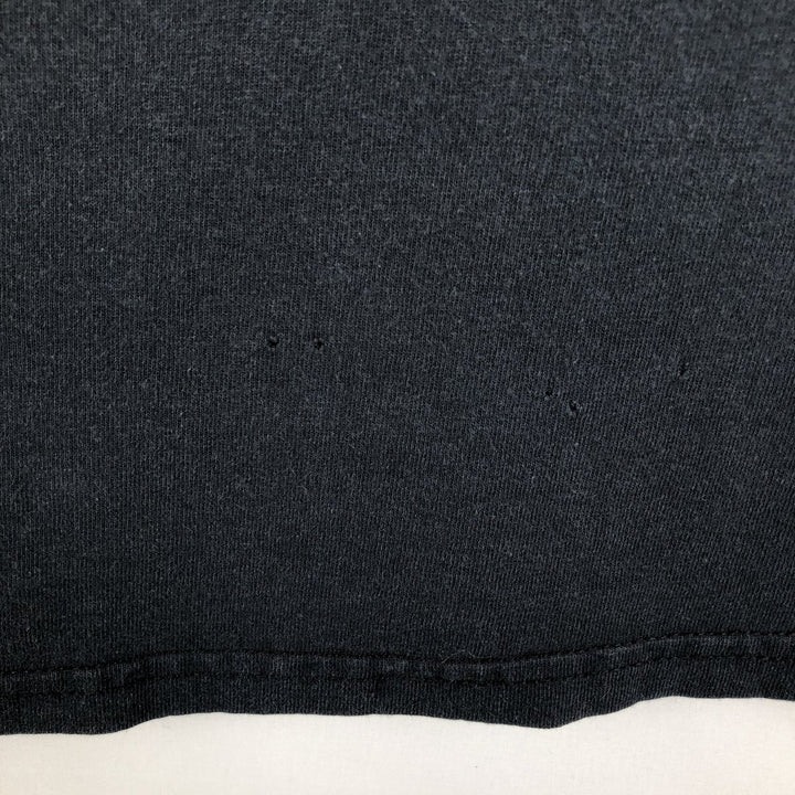 Gildan Fire Pattern Long-Sleeve T-Shirt (Men's XL equivalent) cotton black type Vintage Second Hand