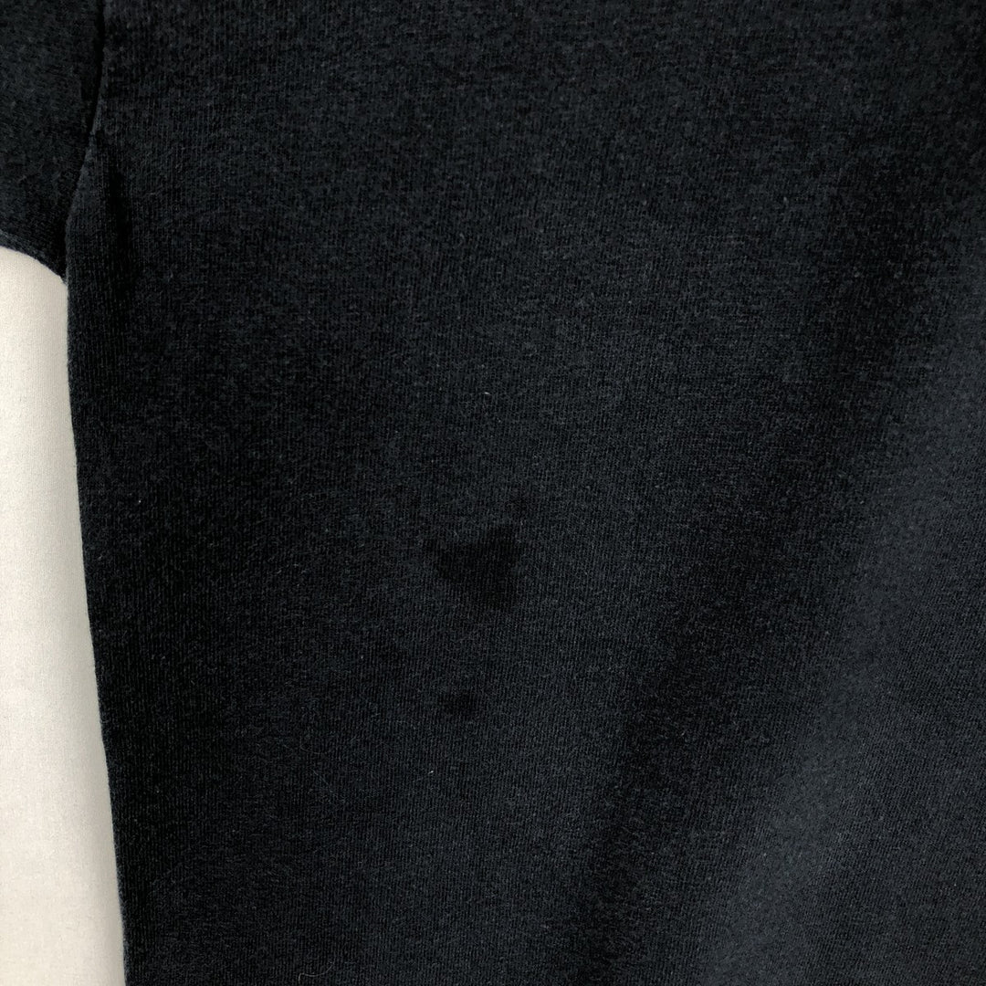 Gildan Fire Pattern Long-Sleeve T-Shirt (Men's XL equivalent) cotton black type Vintage Second Hand