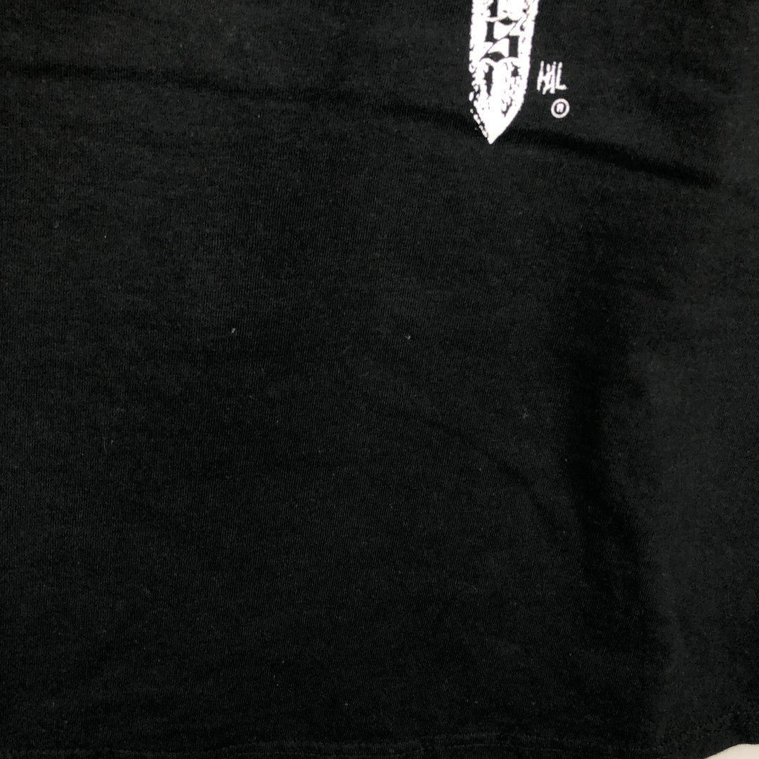 2000'S Hanes BEEFY-T Blue Tag Orange County Choppers Motorcycle Long-Sleeve T-Shirt (Men's Size L) cotton black type Vintage Second Hand