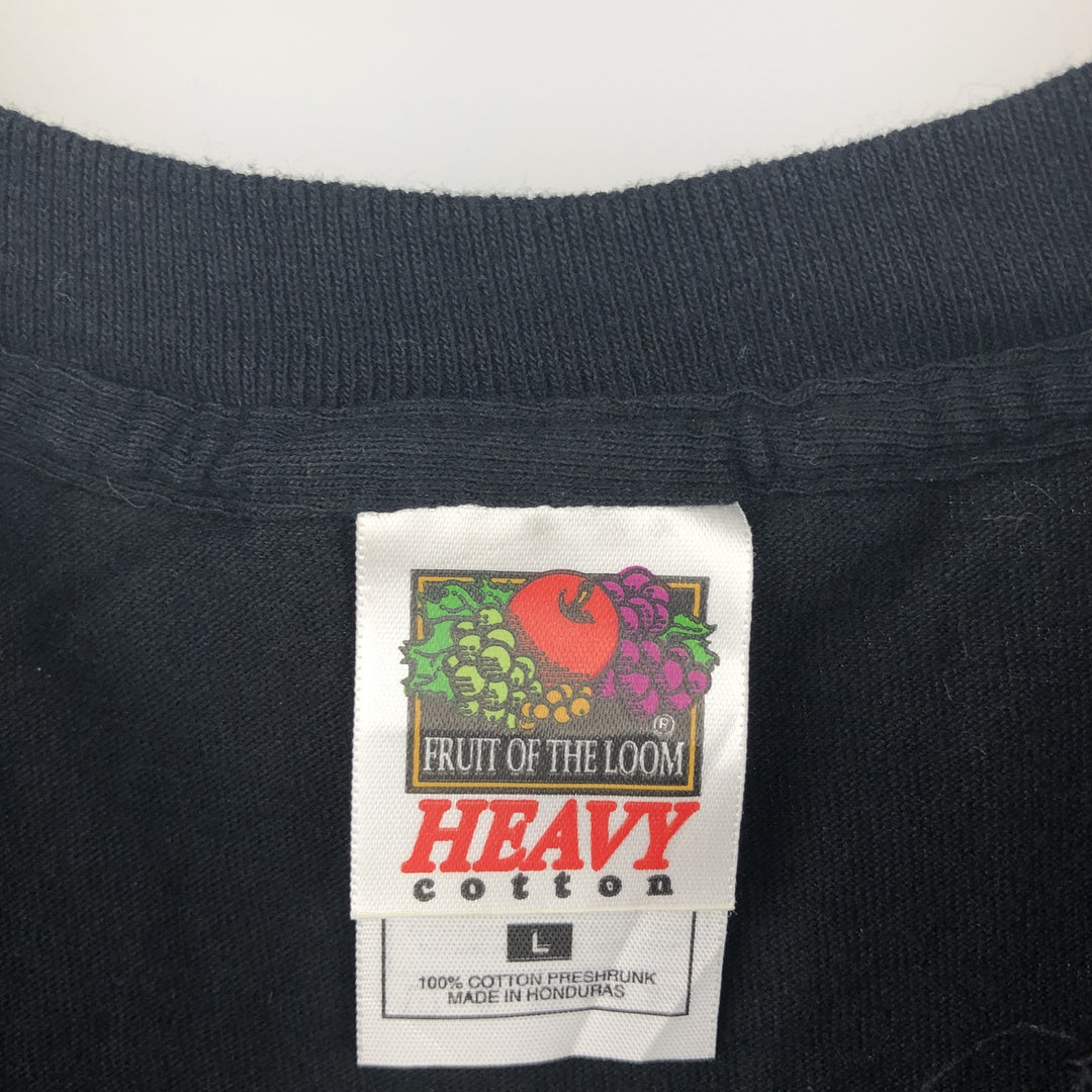 2000'S Fruit of the Loom Heavy Cotton Microsoft Mac Advertisement Long-Sleeve T-Shirt (Men's Size L) cotton black type Vintage Second Hand