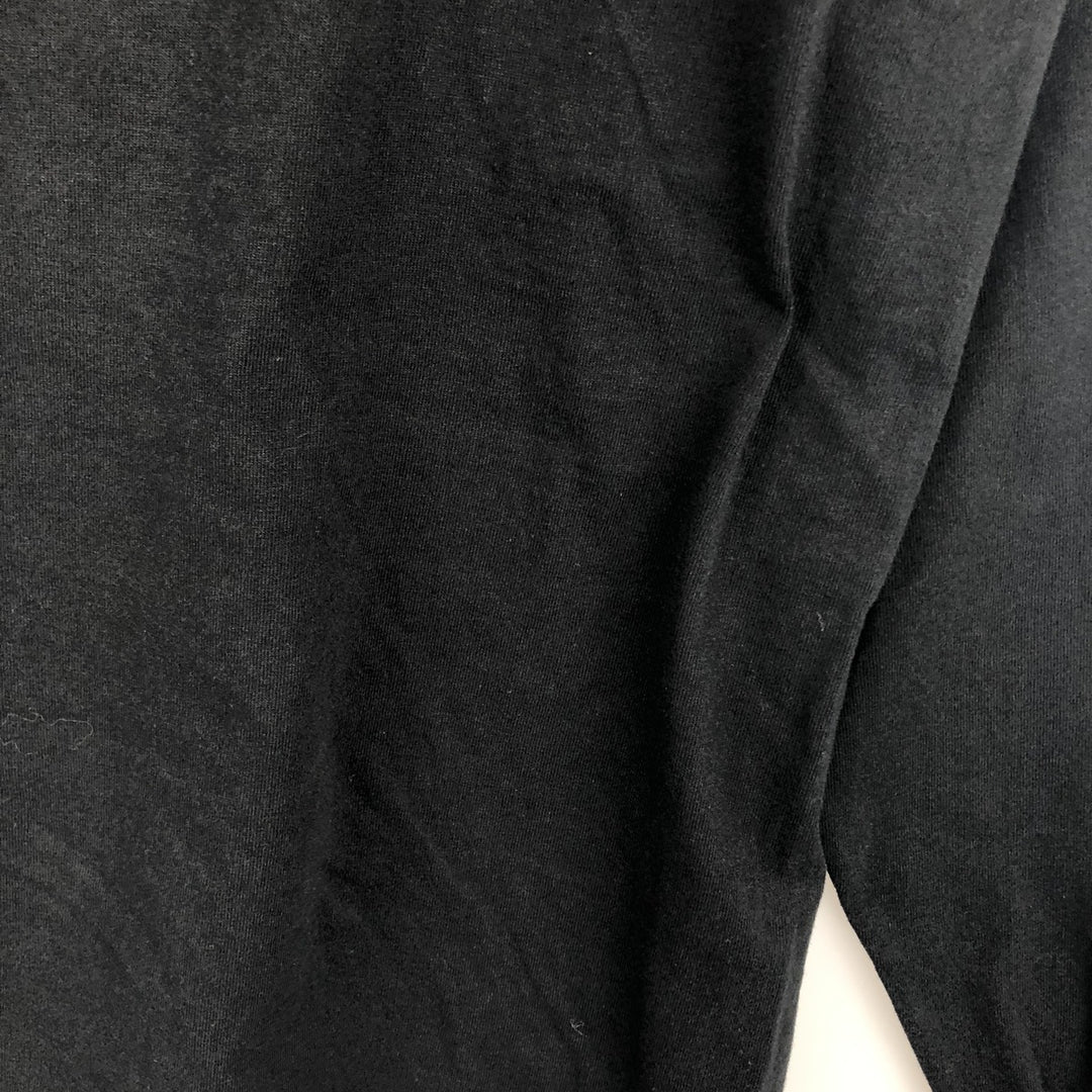 2000'S Fruit of the Loom Heavy Cotton Microsoft Mac Advertisement Long-Sleeve T-Shirt (Men's Size L) cotton black type Vintage Second Hand