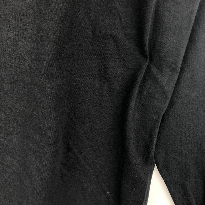 2000'S Fruit of the Loom Heavy Cotton Microsoft Mac Advertisement Long-Sleeve T-Shirt (Men's Size L) cotton black type Vintage Second Hand