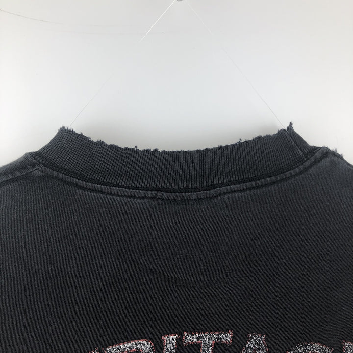 Harley-Davidson Pin-up Girl Motorcycle Long-Sleeve T-Shirt (Men's Size S) unclear black type Vintage Second Hand