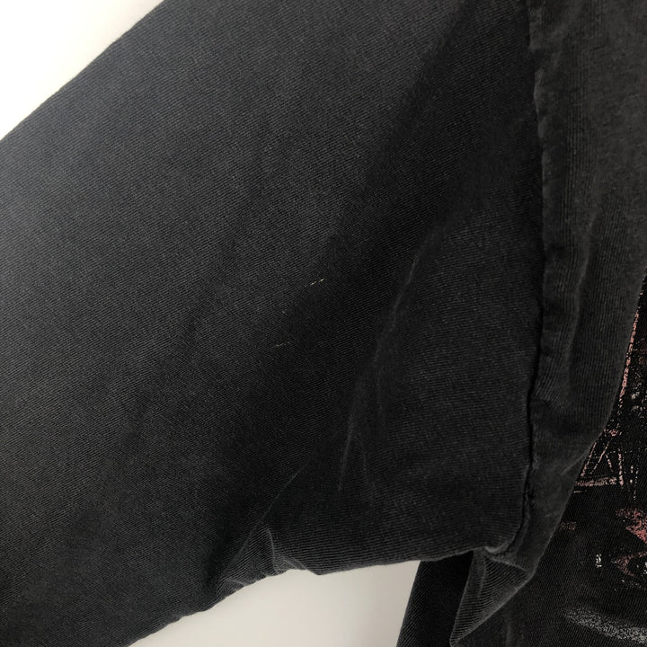 Harley-Davidson Pin-up Girl Motorcycle Long-Sleeve T-Shirt (Men's Size S) unclear black type Vintage Second Hand