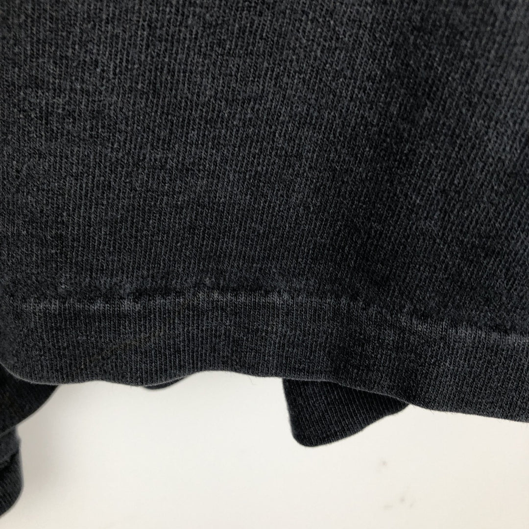 90'S Harley-Davidson Henley Neck Motorcycle Long-Sleeve T-Shirt, Made in USA, Men's Size L (approx.) cotton black type Vintage Second Hand