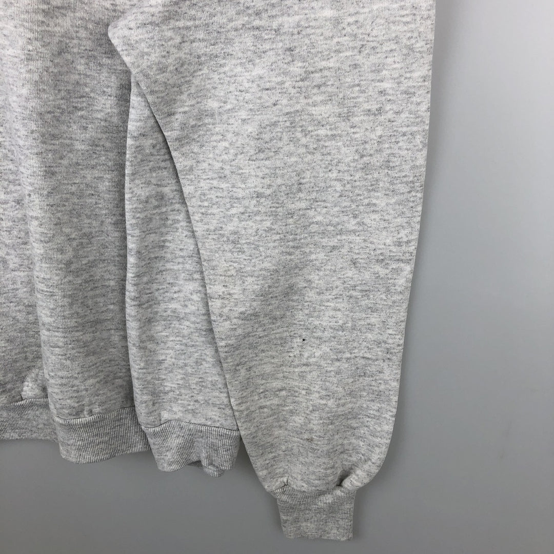 80s-90'S Jerzees Animal Print Sweatshirt (Dog/Bird Print) - Made in USA - Men's XL (approx.) Vintage polyester gray type Vintage Second Hand