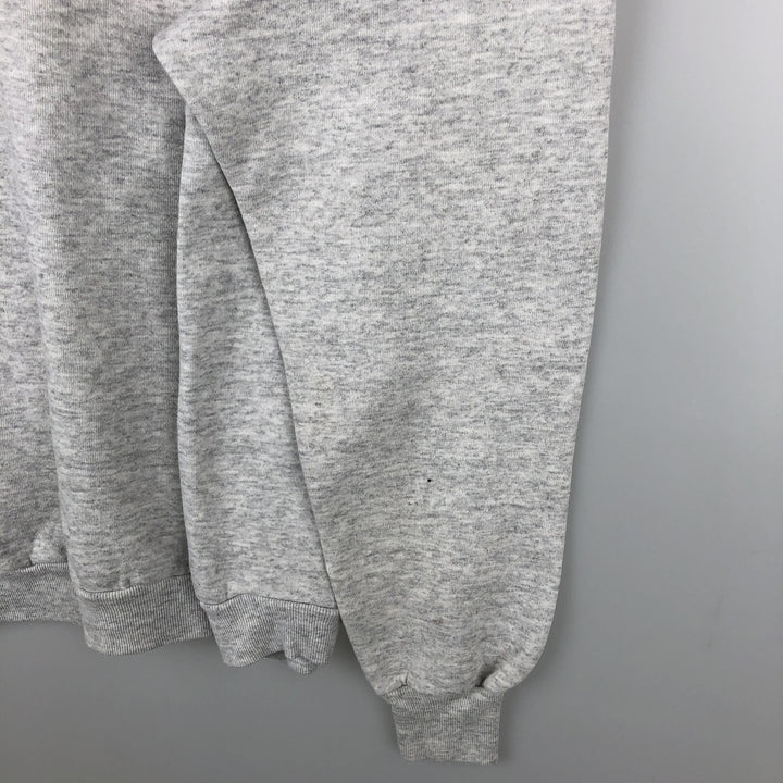 80s-90'S Jerzees Animal Print Sweatshirt (Dog/Bird Print) - Made in USA - Men's XL (approx.) Vintage polyester gray type Vintage Second Hand