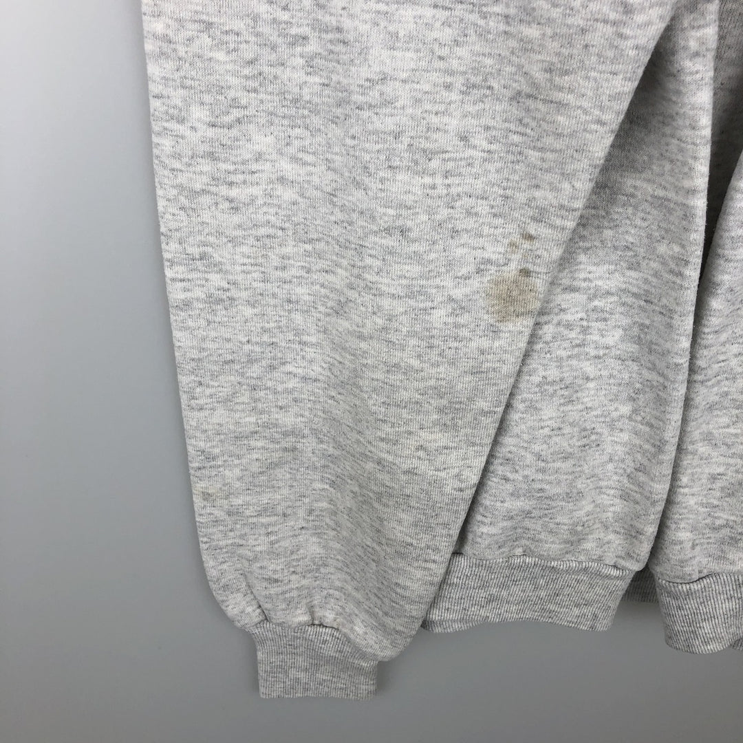 80s-90'S Jerzees Animal Print Sweatshirt (Dog/Bird Print) - Made in USA - Men's XL (approx.) Vintage polyester gray type Vintage Second Hand