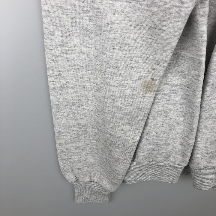 80s-90'S Jerzees Animal Print Sweatshirt (Dog/Bird Print) - Made in USA - Men's XL (approx.) Vintage polyester gray type Vintage Second Hand
