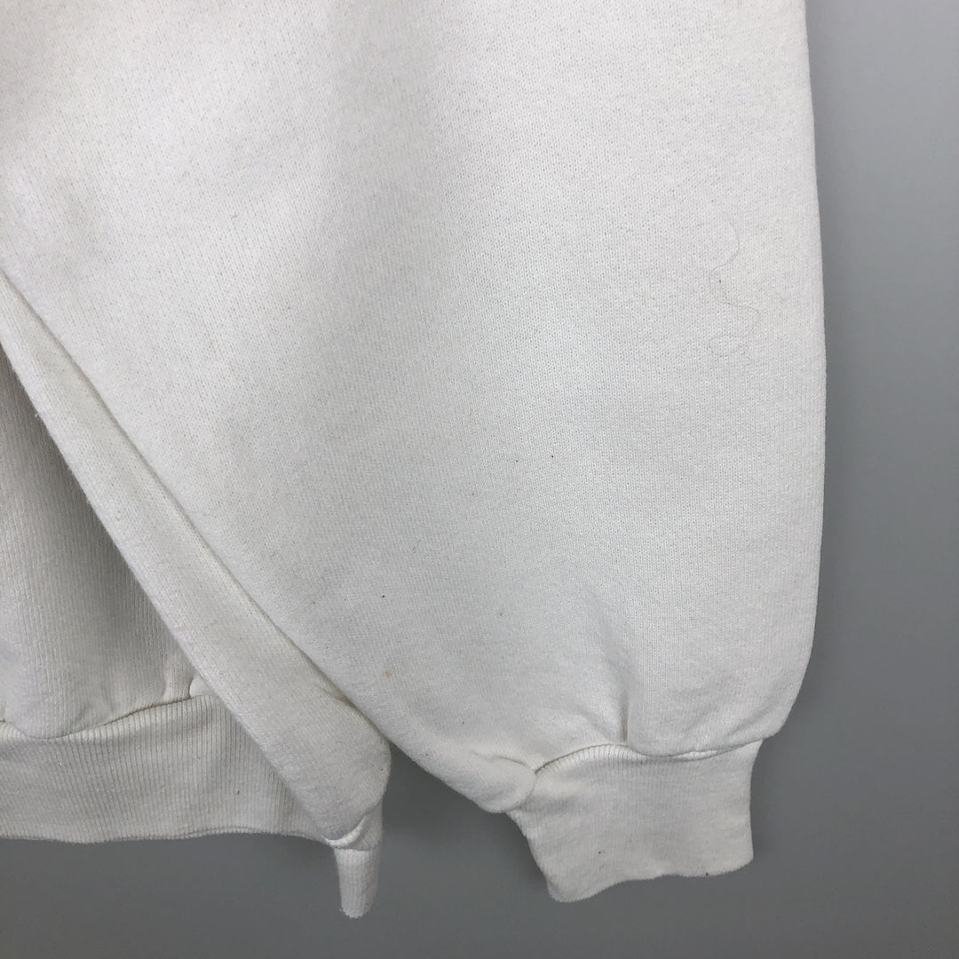80'S Fruit of the Loom Dog Print Animal Sweatshirt, Made in USA, Men's Size M (Equivalent), Vintage cotton white type Vintage Second Hand