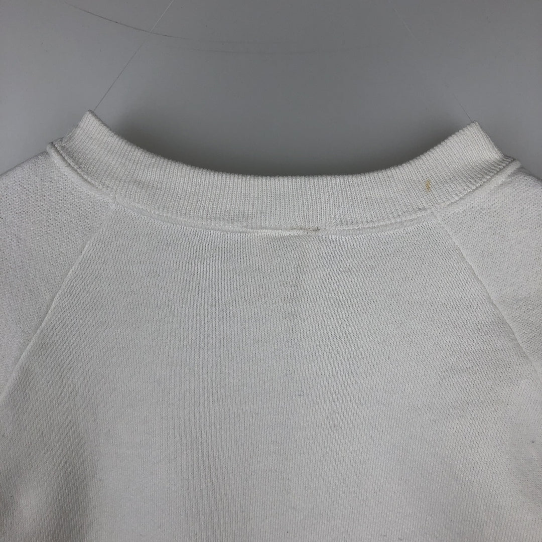 80'S Fruit of the Loom Dog Print Animal Sweatshirt, Made in USA, Men's Size M (Equivalent), Vintage cotton white type Vintage Second Hand