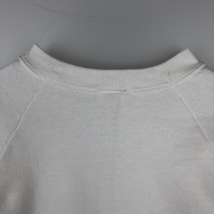 80'S Fruit of the Loom Dog Print Animal Sweatshirt, Made in USA, Men's Size M (Equivalent), Vintage cotton white type Vintage Second Hand