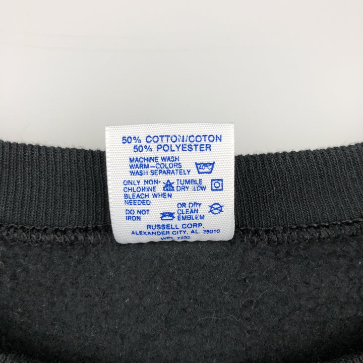 90'S JERSEYS German Shepherd Dog Print Animal Sweatshirt, Made in USA, Men's Size L (approx.), Vintage cotton black type Vintage Second Hand
