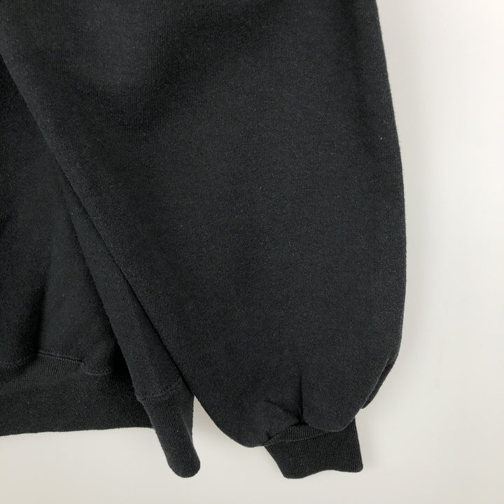 90'S Russell Lion Pattern Animal Sweatshirt, Made in USA, Men's Size L (Equivalent), Vintage cotton black type Vintage Second Hand