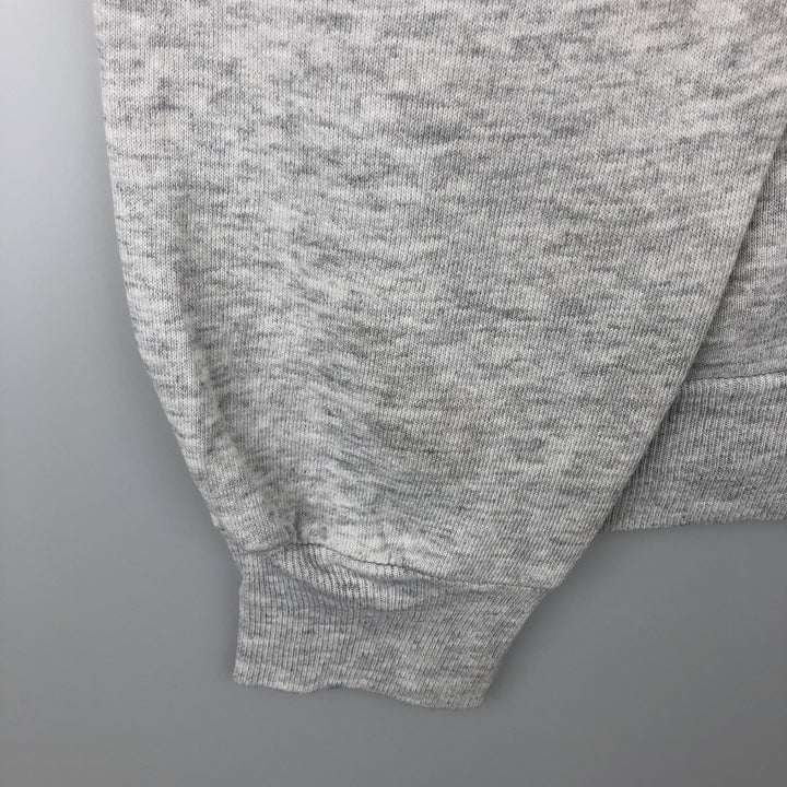 Vintage 80s-90'S Jerzees Dog Print Animal Sweatshirt Trainer Made in USA Men's L polyester gray type Vintage Second Hand