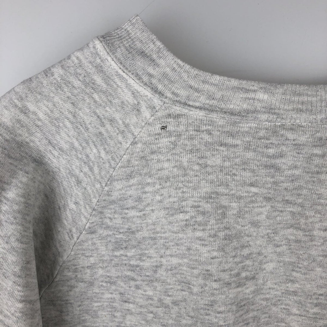 Vintage 80s-90'S Jerzees Dog Print Animal Sweatshirt Trainer Made in USA Men's L polyester gray type Vintage Second Hand