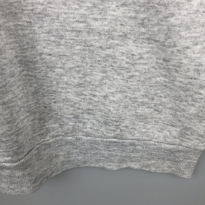 Vintage 80s-90'S Jerzees Dog Print Animal Sweatshirt Trainer Made in USA Men's L polyester gray type Vintage Second Hand