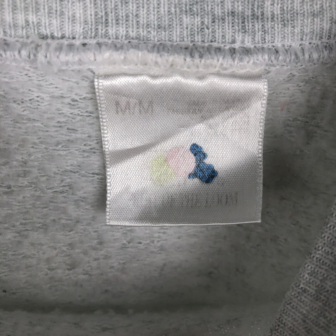 90'S Fruit of the Loom COMING & GOING DESIGNS Dog Print Animal Sweatshirt/Sweatshirt, Made in Canada, Men's Size M (approx.) cotton gray type Vintage Second Hand