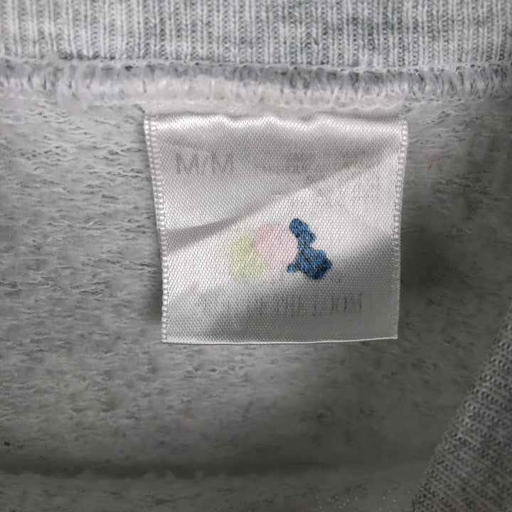 90'S Fruit of the Loom COMING & GOING DESIGNS Dog Print Animal Sweatshirt/Sweatshirt, Made in Canada, Men's Size M (approx.) cotton gray type Vintage Second Hand