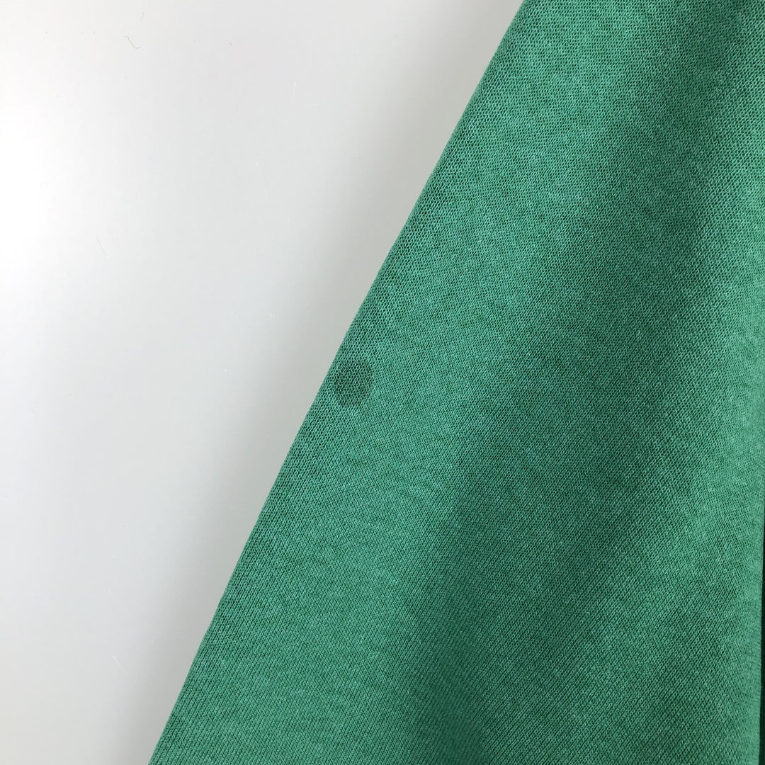 80'S SIGNAL Animal Pattern Cow Print Animal Sweatshirt, Made in USA, Men's Size L (Equivalent), Vintage polyester green type Vintage Second Hand