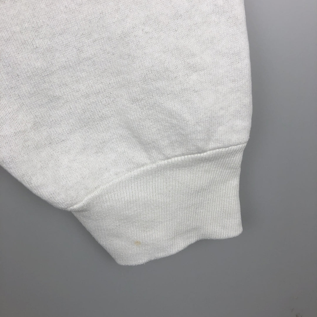 90'S Fruit of the Loom Dog Print Animal Sweatshirt Trainer Made in USA Men's XL Vintage cotton white type Vintage Second Hand