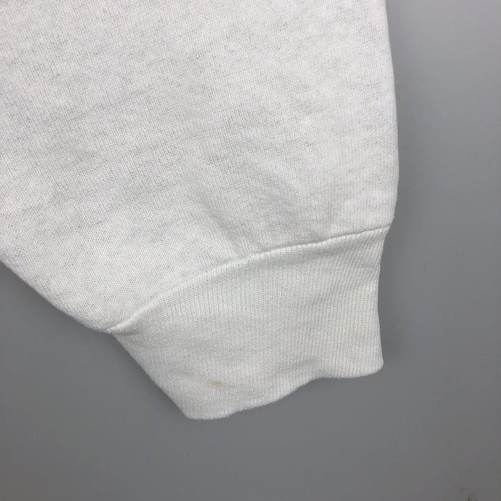 90'S Fruit of the Loom Dog Print Animal Sweatshirt Trainer Made in USA Men's XL Vintage cotton white type Vintage Second Hand