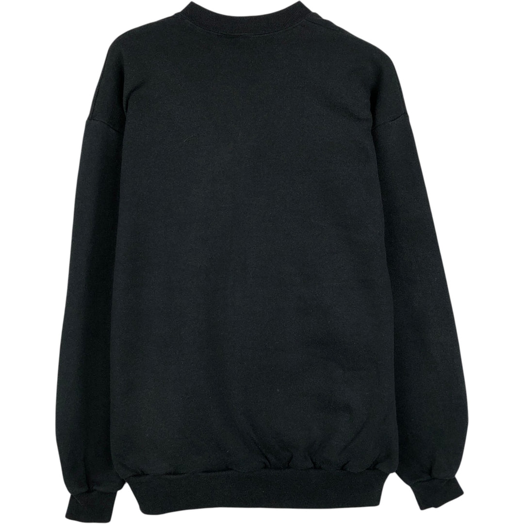 90'S Jerzees Wolf Pattern Animal Sweatshirt, Men's Size L (approx.), Vintage cotton black type Vintage Second Hand