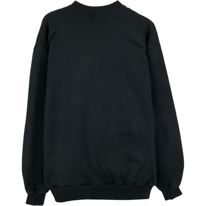 90'S Jerzees Wolf Pattern Animal Sweatshirt, Men's Size L (approx.), Vintage cotton black type Vintage Second Hand