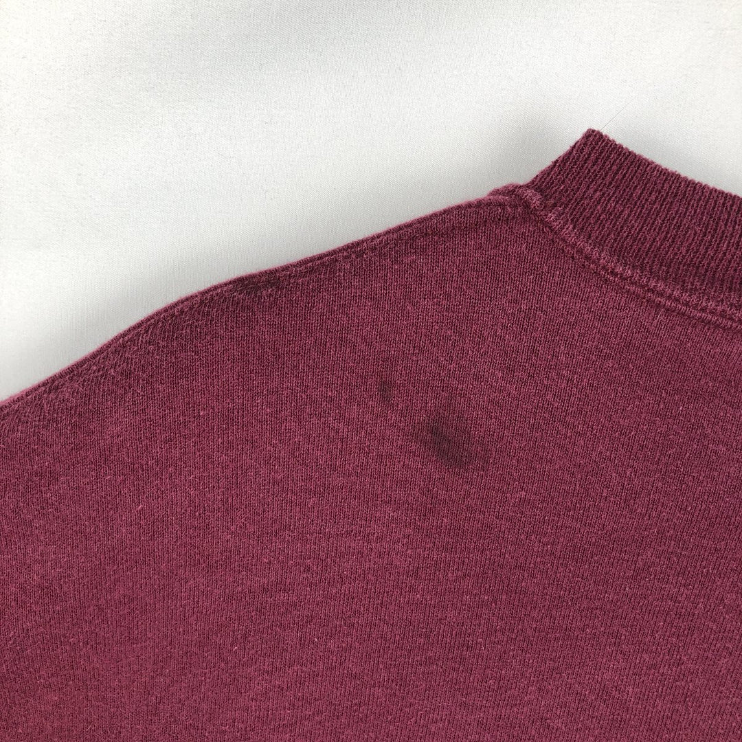 90'S Marathon Apparel Dog Print Animal Sweatshirt, Made in USA, Men's XL (approx.) Vintage cotton wine-red Vintage Second Hand