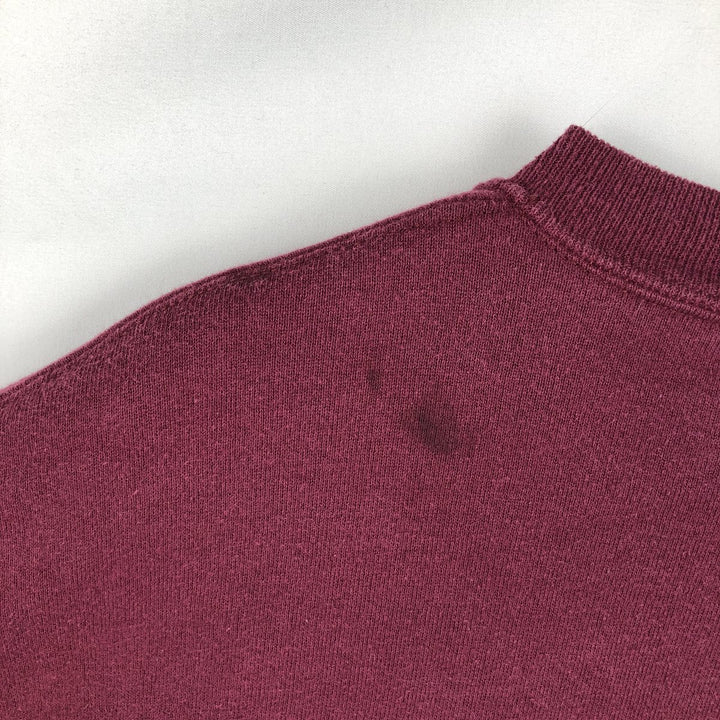 90'S Marathon Apparel Dog Print Animal Sweatshirt, Made in USA, Men's XL (approx.) Vintage cotton wine-red Vintage Second Hand