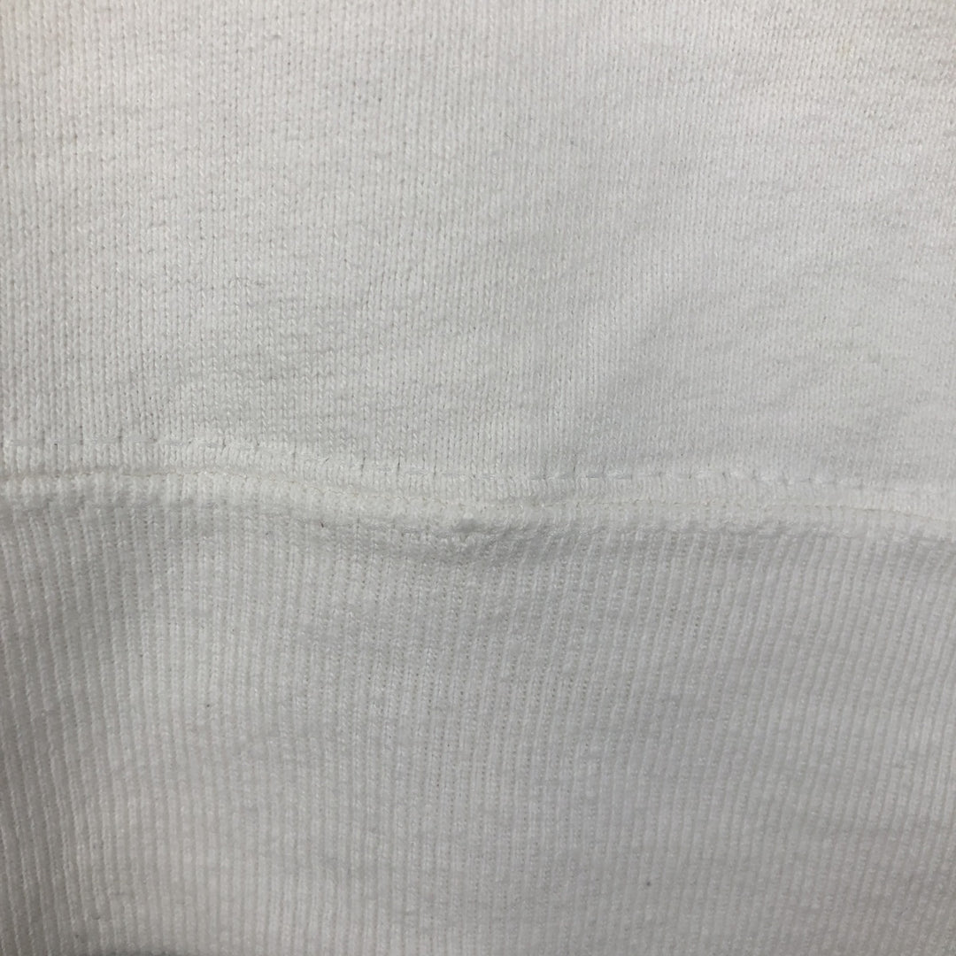 90'S Fruit of the Loom Zebra Pattern Animal Sweatshirt, Made in USA, Men's XL equivalent, Vintage cotton white type Vintage Second Hand