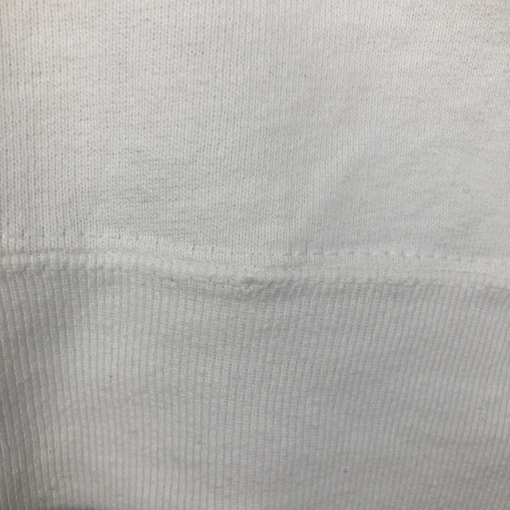 90'S Fruit of the Loom Zebra Pattern Animal Sweatshirt, Made in USA, Men's XL equivalent, Vintage cotton white type Vintage Second Hand