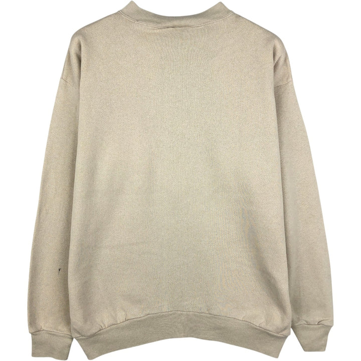 90'S Cotton Grove Dog Print Animal Sweatshirt, Men's Size M (Equivalent), Vintage cotton Beige type Vintage Second Hand